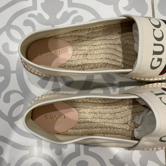 Gucci Logo Canvas Espadrilles - Picture 5 of 9